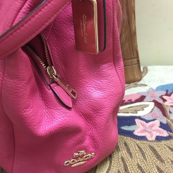 Authentic Coach Phoebe Shoulder Handbag Dahlia - Picture 3 of 12